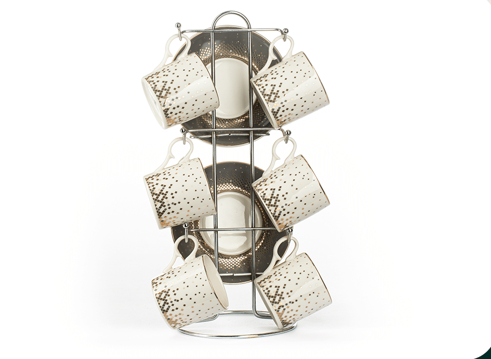 3002C-4 (1) طقم قهوة استاند نيو دورا - الصورة 1