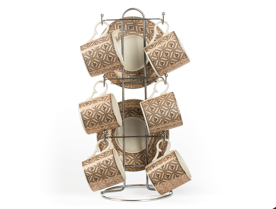 3002C-6 (1) طقم قهوة استاند نيو دورا - الصورة 1