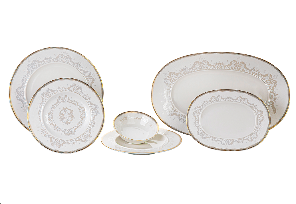 6035#8 (1) طقم عشاء 26 ق جلاكسي - الصورة 1