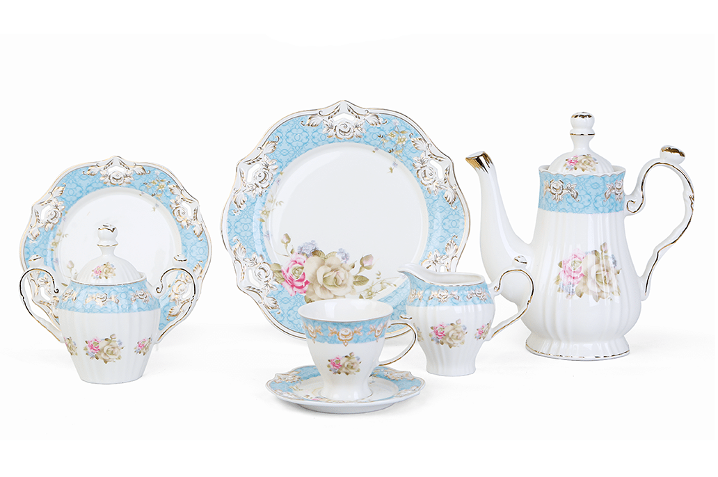 9014#1 طقم شاي 24 ق ست الحسن - الصورة 1