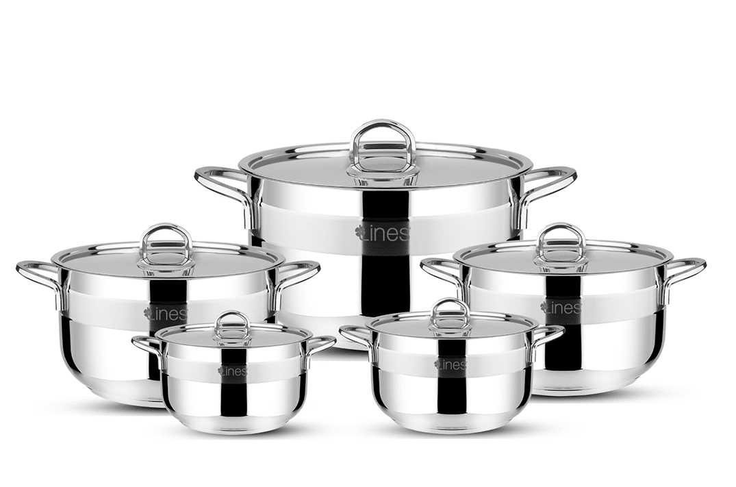 حلة تركى 10 ق استيل حلة 32 سم كوردون lines حلة تركى 10 ق استيل حلة 32 سم كوردون lines - الصورة 1