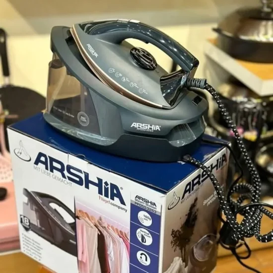 مكواة بخار مع قاعدة توليد البخار 2400 وات - Arshia Steam Station
